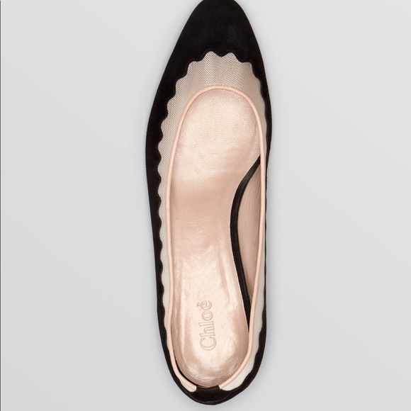 Chloé Pointed Toe flats - Bridget Scallop Mesh - Picture 6 of 8